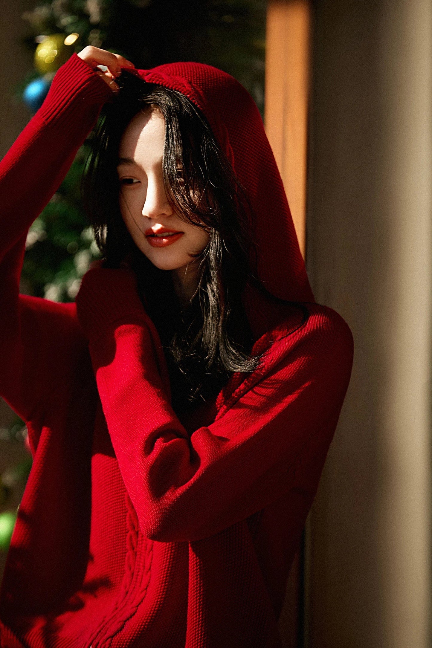 Cashmere Hooded Cardigan