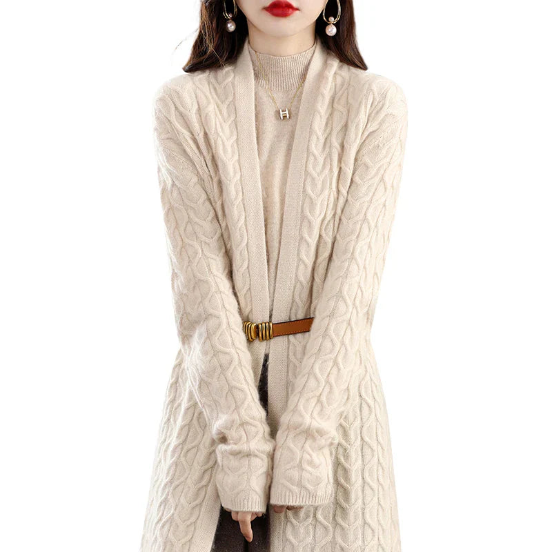 Merino Wool and Cashmere Cardigan
