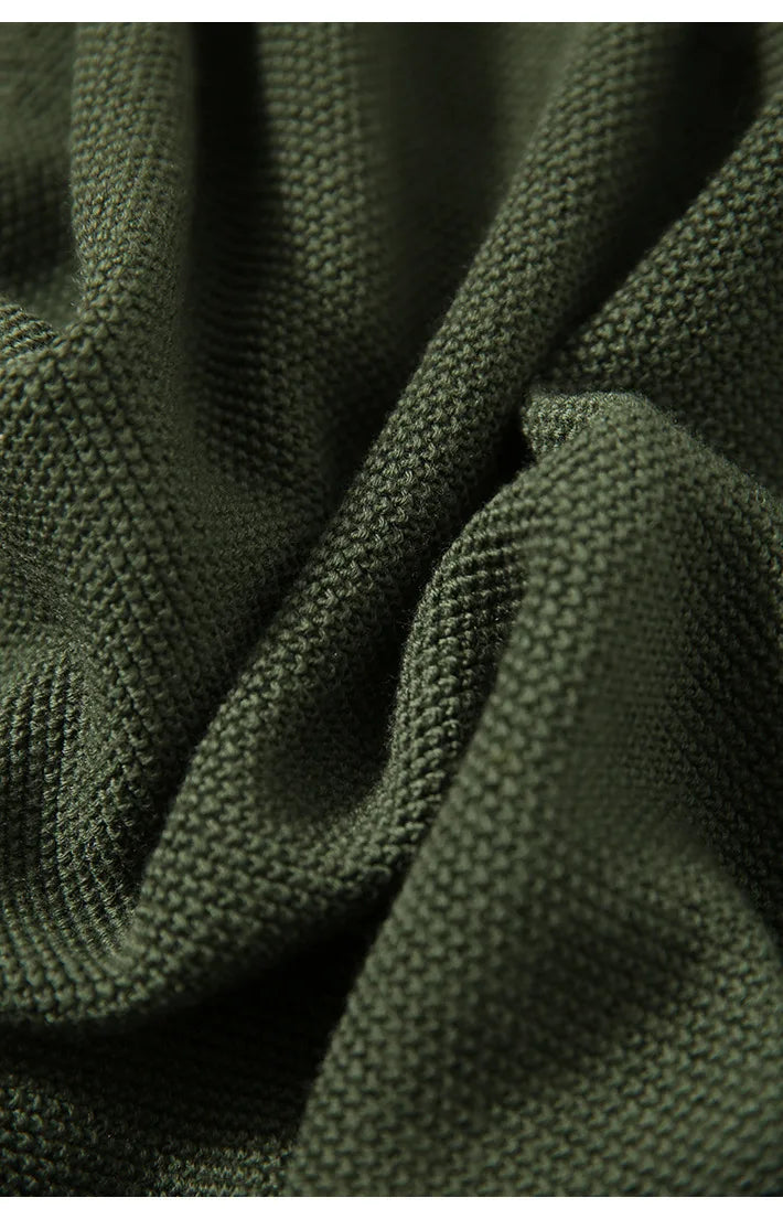 Wool Zip Cardigan