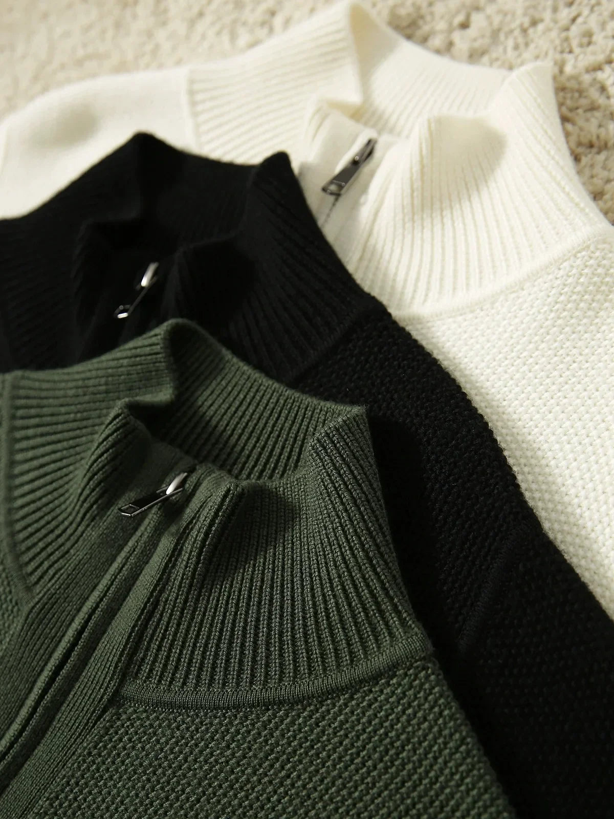 Wool Zip Cardigan