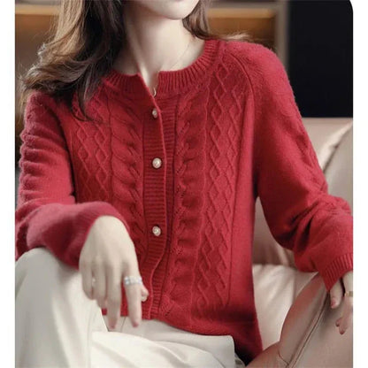 Cardigan with Pearl Buttons