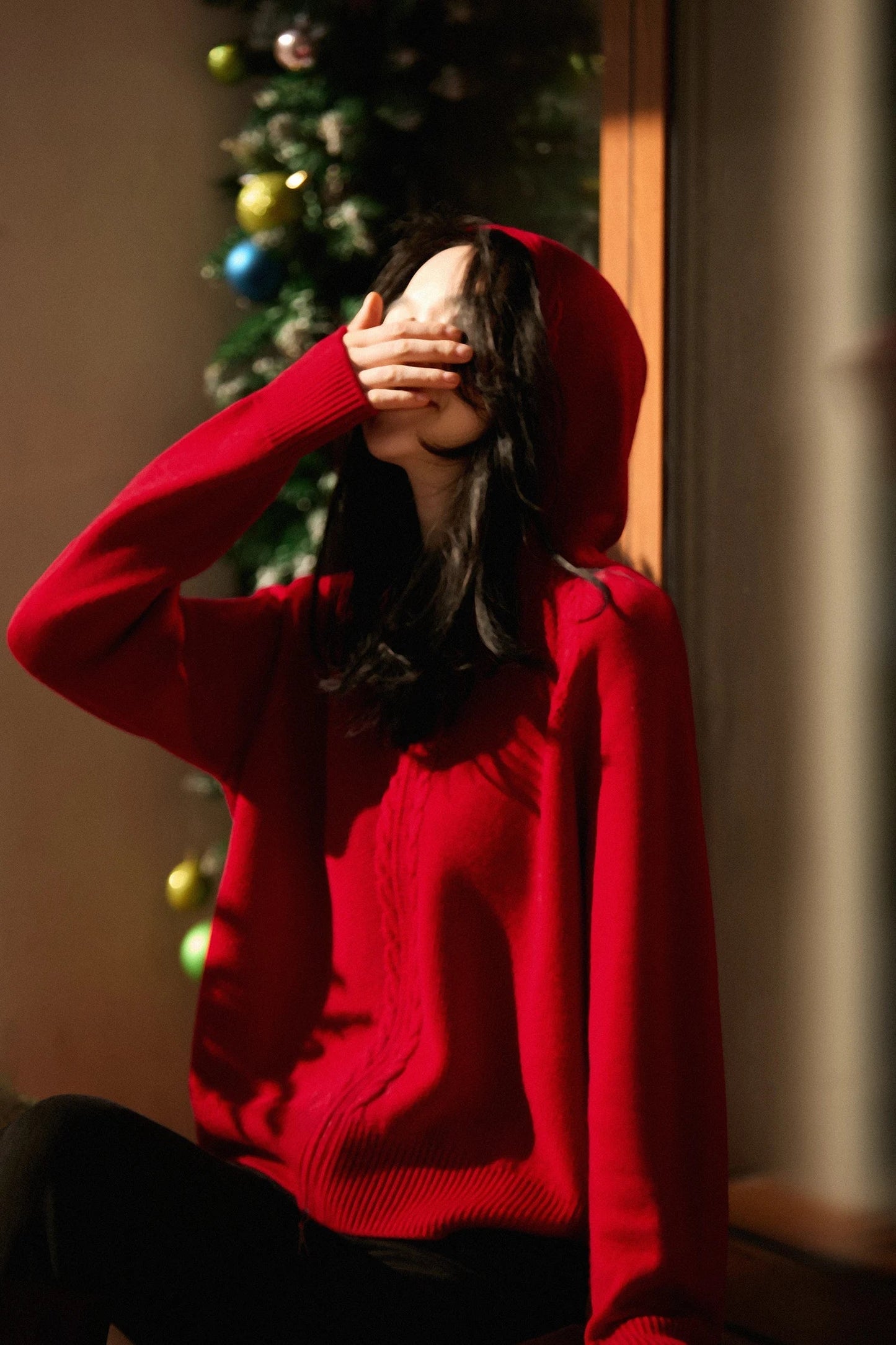 Cashmere Hooded Cardigan