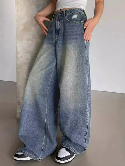 Wide-leg baggy jeans for women | Casual