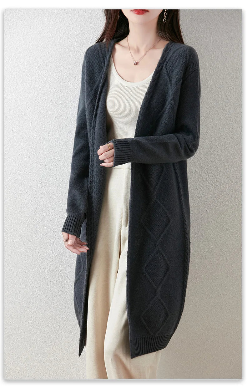 Cardigan, Cable-Knit