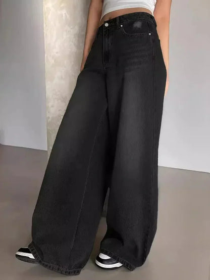 Wide-leg baggy jeans for women | Casual