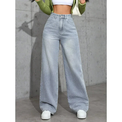 Women's High Waist Baggy Jeans | Casual