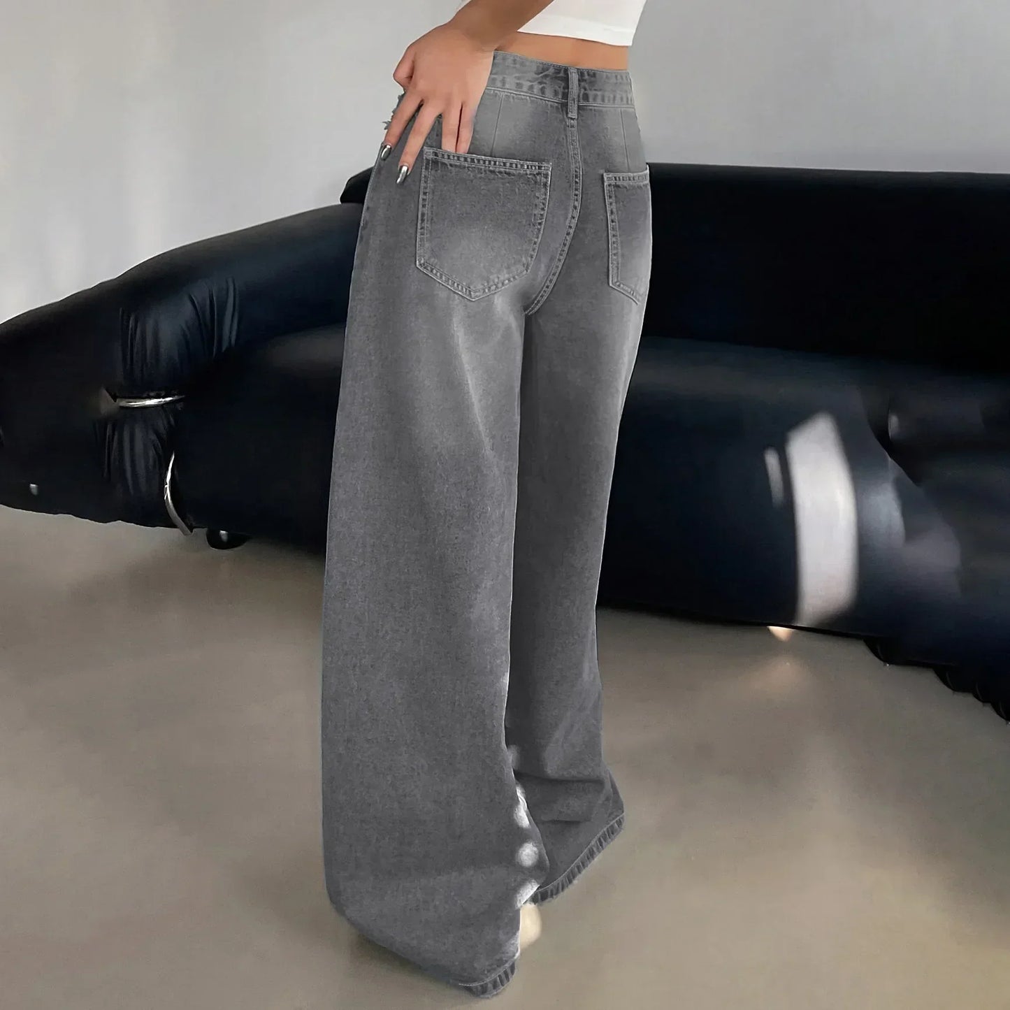 Wide-leg baggy jeans for women | Casual