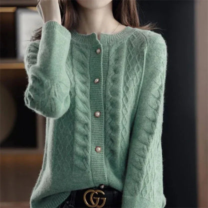 Cardigan with Pearl Buttons