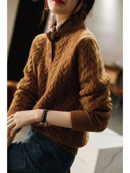 Anna-Berg | Button-Up Cashmere Sweater