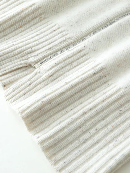 Cashmere Zip Cardigan
