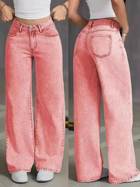 Women's High Waist Baggy Jeans | Casual