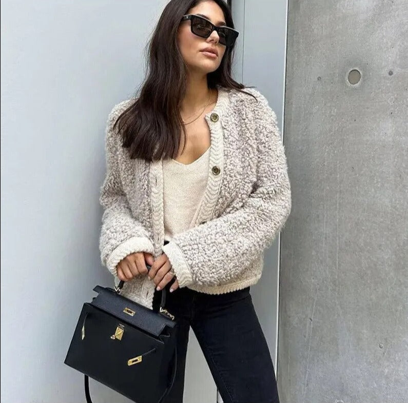 Stylish women's teddy coat | Long sleeves
