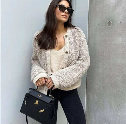 Stylish women's teddy coat | Long sleeves