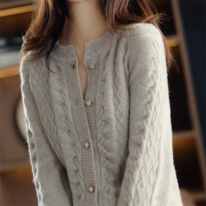 Cardigan with Pearl Buttons