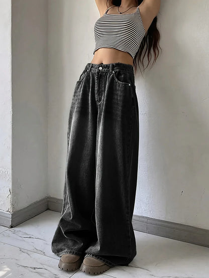 Women's Fashionable Baggy Jeans | Wide Leg