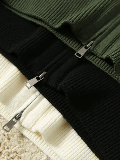 Wool Zip Cardigan