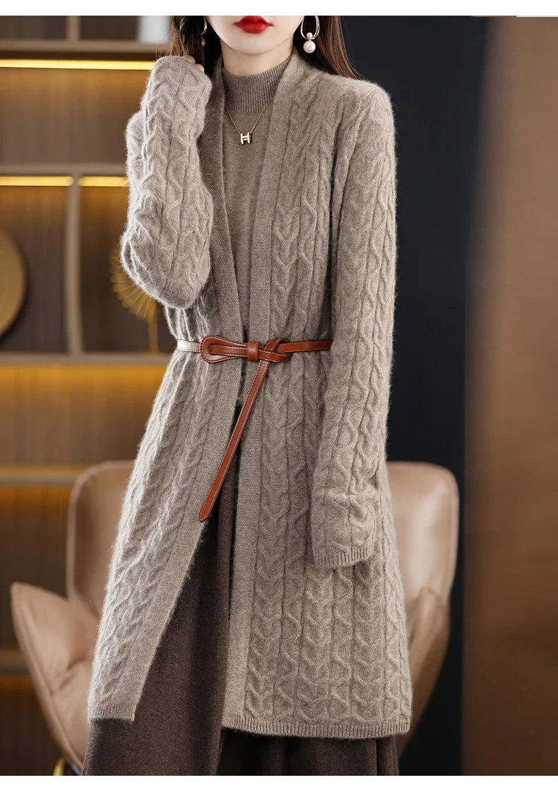 Merino Wool and Cashmere Cardigan