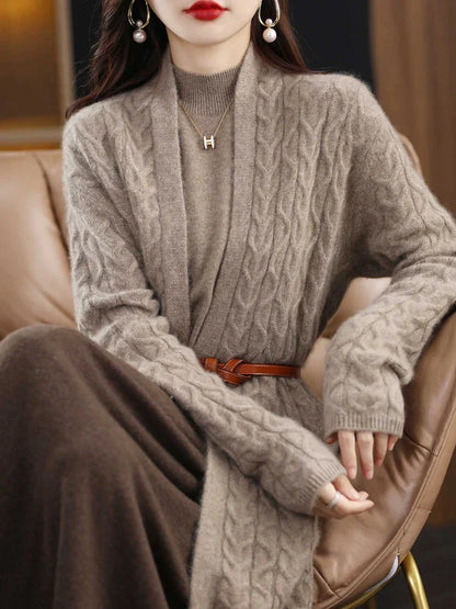 Merino Wool and Cashmere Cardigan
