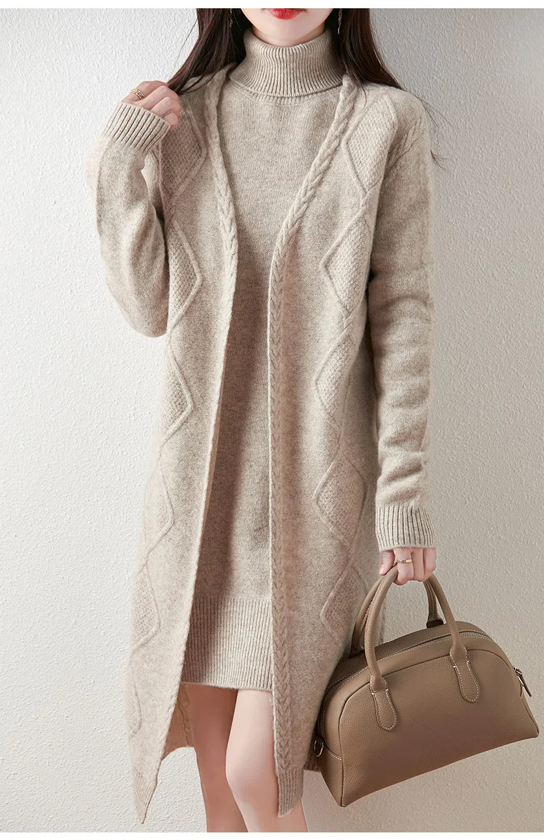 Cardigan, Cable-Knit