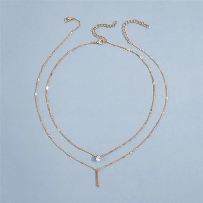 Vintage Necklace Set with Gold Pendant