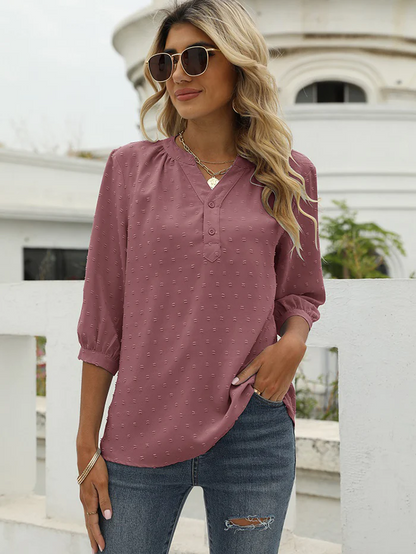 Patchwork Women's Blouse | Versatile Design for Any Occasion | Soft and Comfortable Fabric