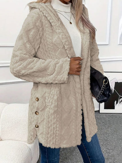 LAURA HOODED CARDIGAN JACKET