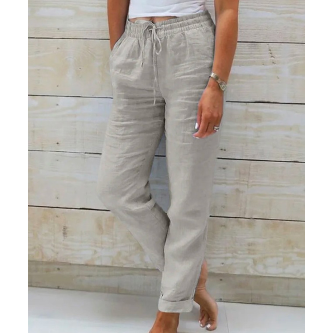 Women's Casual Pants | Drawstring | Cropped Leg | Casual Comfort