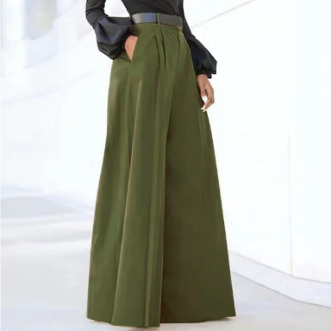 Women's pants | High waist | Wide leg | Flowing look