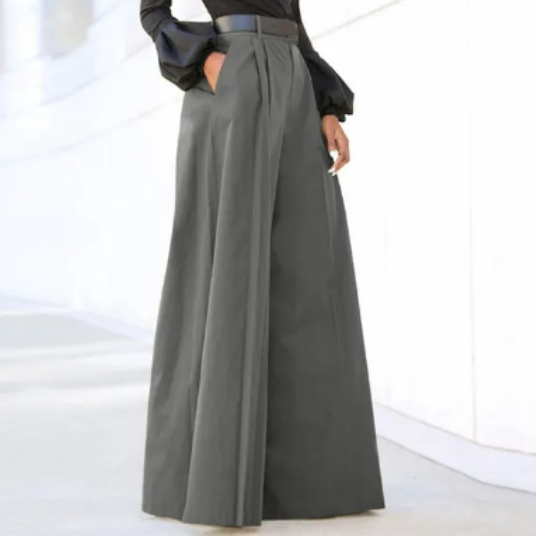Women's pants | High waist | Wide leg | Flowing look