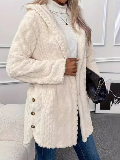 LAURA HOODED CARDIGAN JACKET