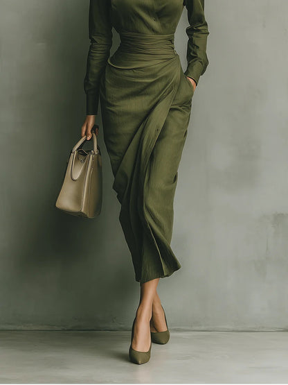 Eva | Cotton Blended Maxi Dress