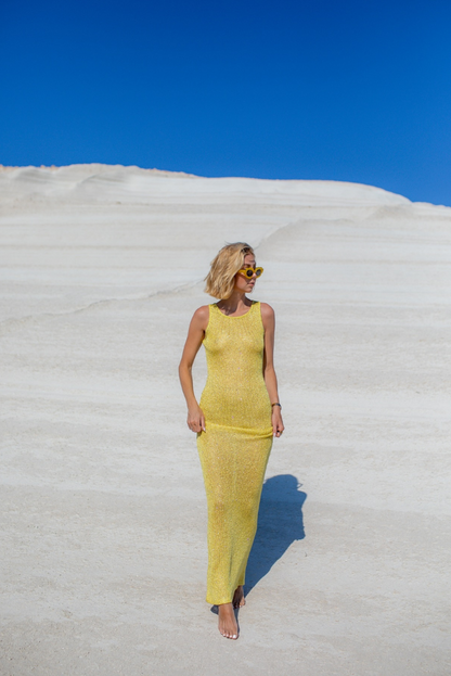 Levina Sequin Maxi- Lime
