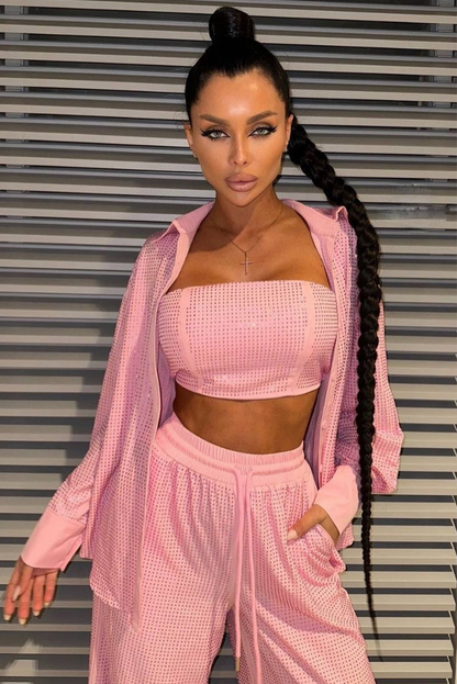 Milah Sparkle Set- Pink