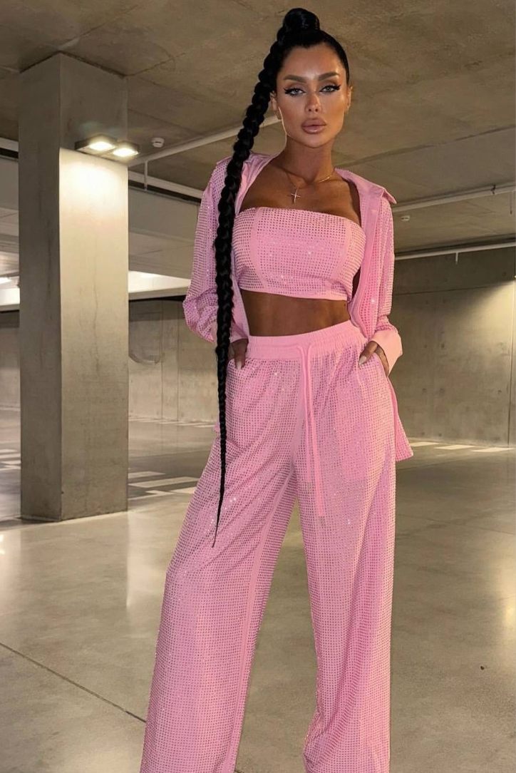 Milah Sparkle Set- Pink