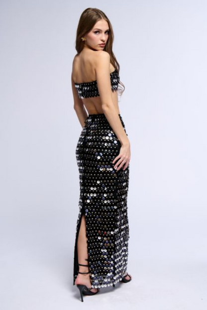Sereena Sequins Set- Black