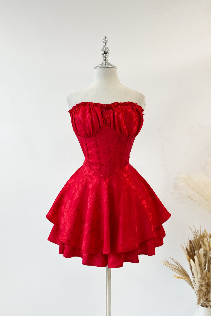 Mariposa Playsuit- Red