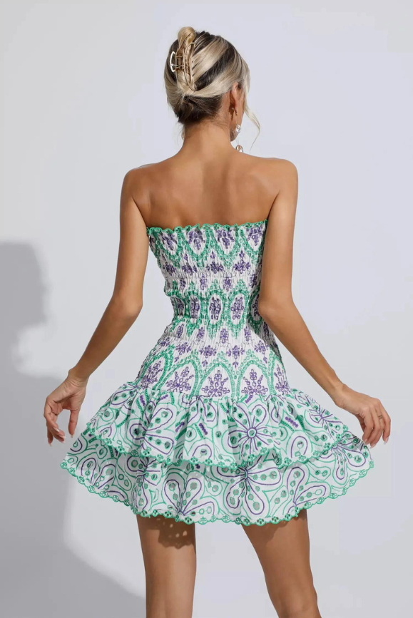 Monaco Mini Dress- Rosemary