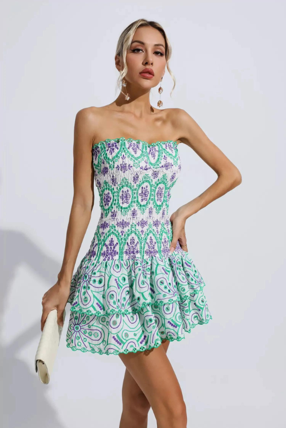 Monaco Mini Dress- Rosemary