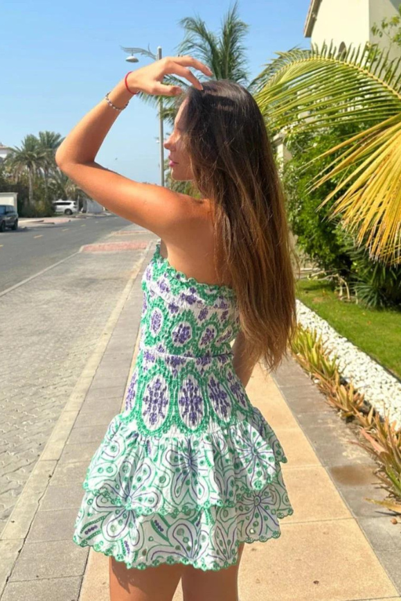 Monaco Mini Dress- Rosemary