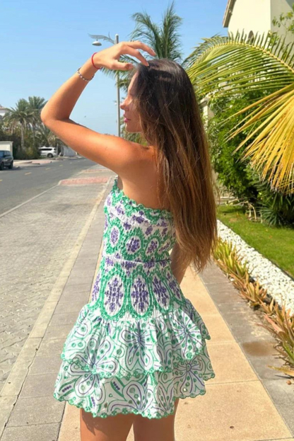 Monaco Mini Dress- Rosemary