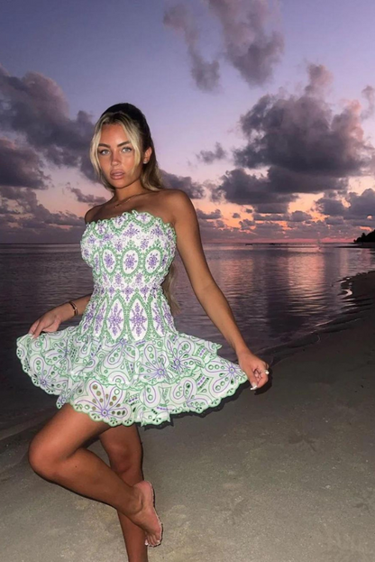Monaco Mini Dress- Rosemary