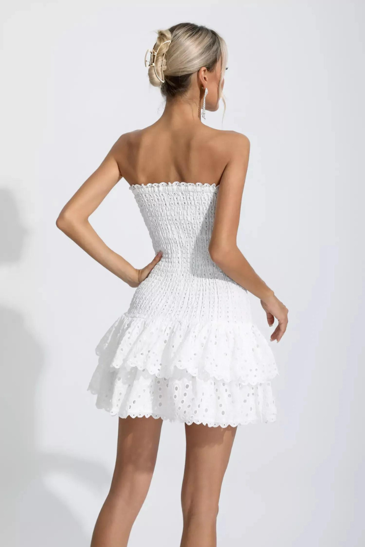 Monaco Mini Dress- White