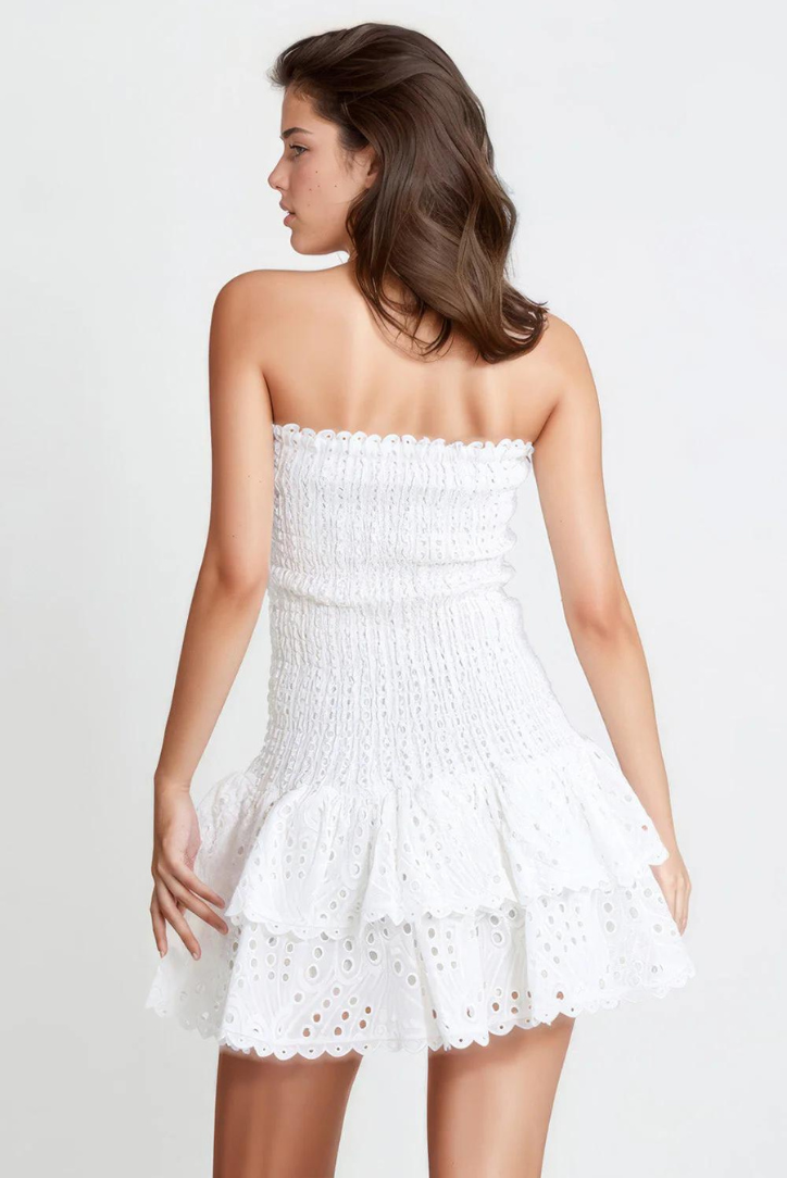 Monaco Mini Dress- White