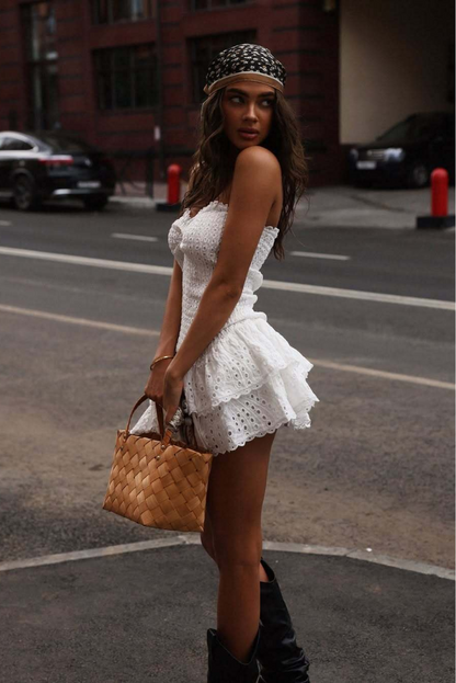 Monaco Mini Dress- White