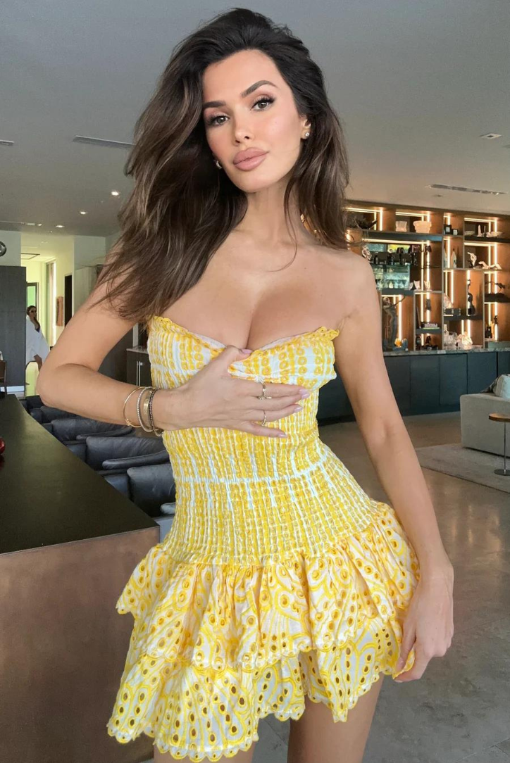 Monaco Mini Dress- Yellow