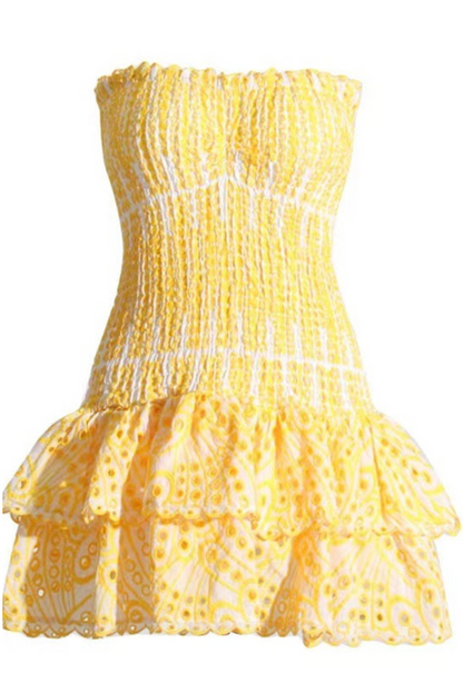 Monaco Mini Dress- Yellow