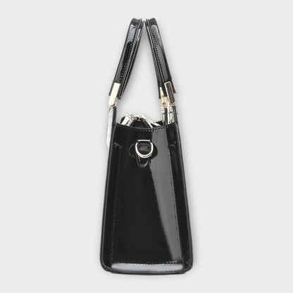 Kate - Glossy Crocodile Pattern Handbag