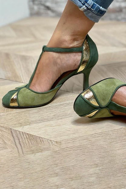 Celestina - Patchwork heels