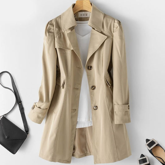 Wrenlee | Women's Casual Trench Coat | Button Down