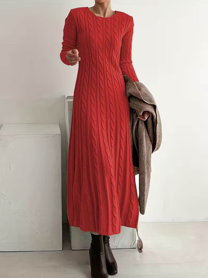 Avery | Elegant Knit Maxi Dress
